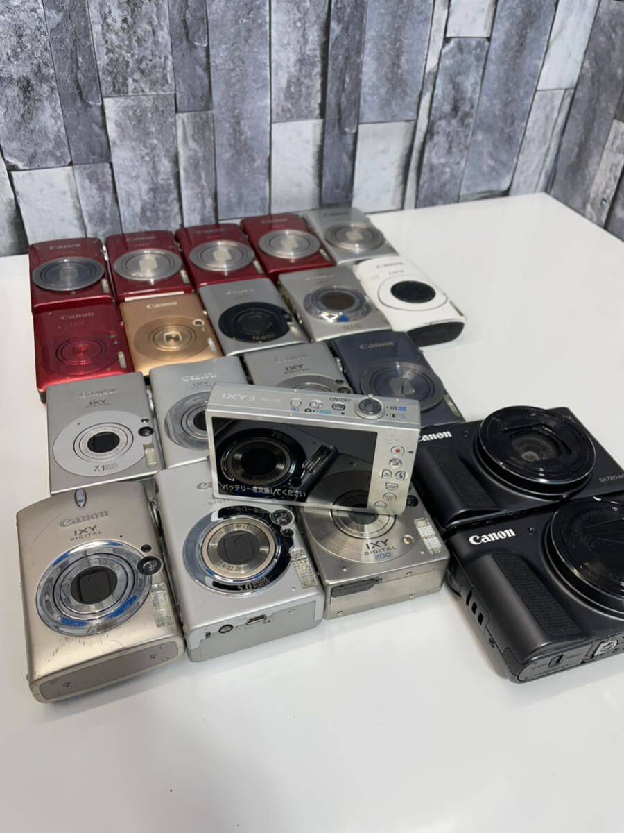 デジタルカメラ Canon PowerShot SX720 HD IXY150 canon IXY180 canon IXY200 IXY3 FULL HD Canon IXY DIGITAL 200 まとめ20台 中古品の画像2