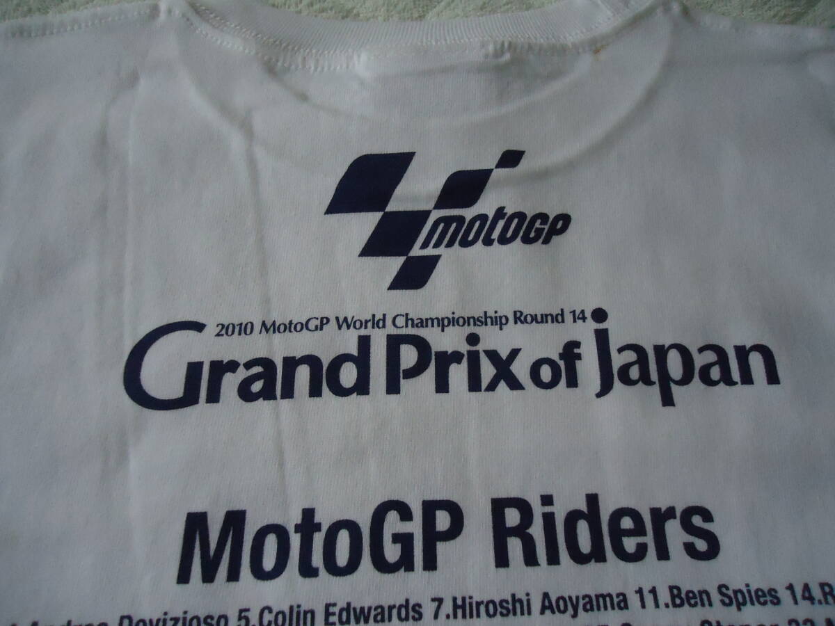 激レア MotoGP 2012 サイン入りTシャツ ペドロサ　　2010　オフィシャル　DORNA　Tシャツ　ツインリンクモテギ　_画像7