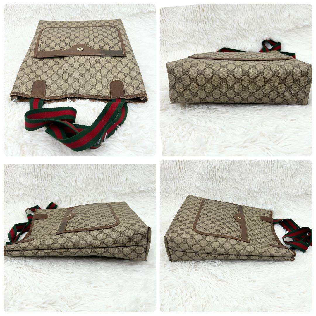 【大人気ヴィンテージトート♪】GUCCI オールドグッチ シェリー トートバッグ