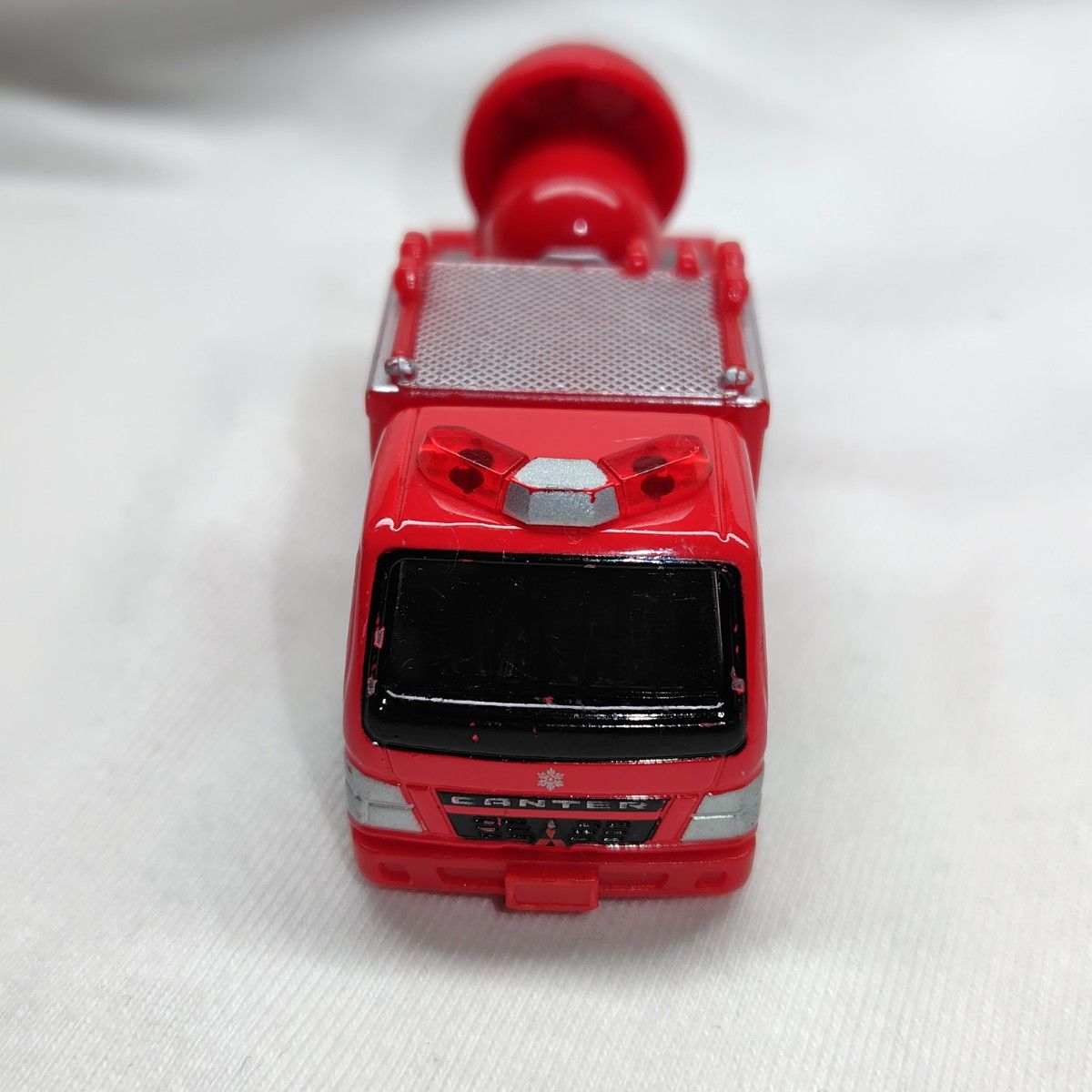 トミカ 絶版 三菱キャンター 大型 ブロアー車  ①　消防車