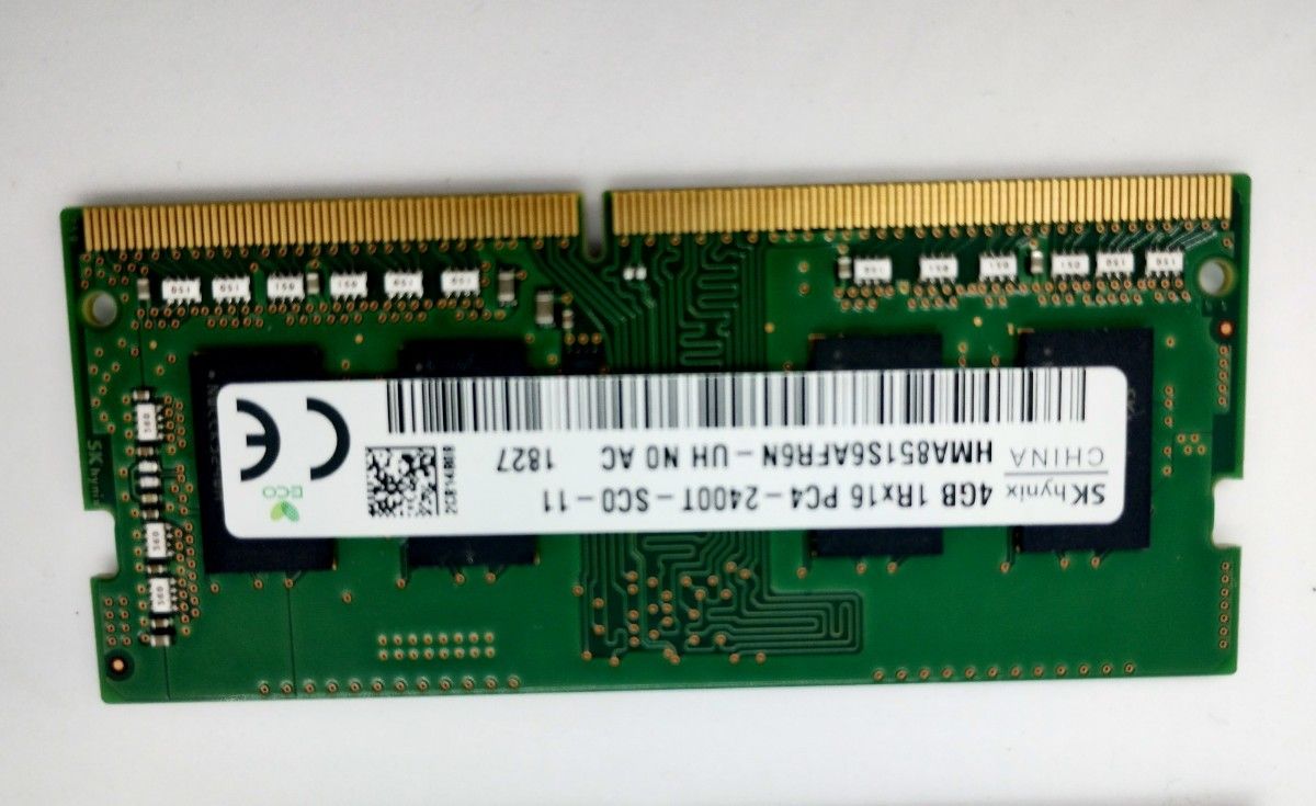 SKhynix ノートPC用 メモリ PC4-2400T１Ｒ16 4G　8G(4G2枚)  ノートPC用 SKhynix メモリ