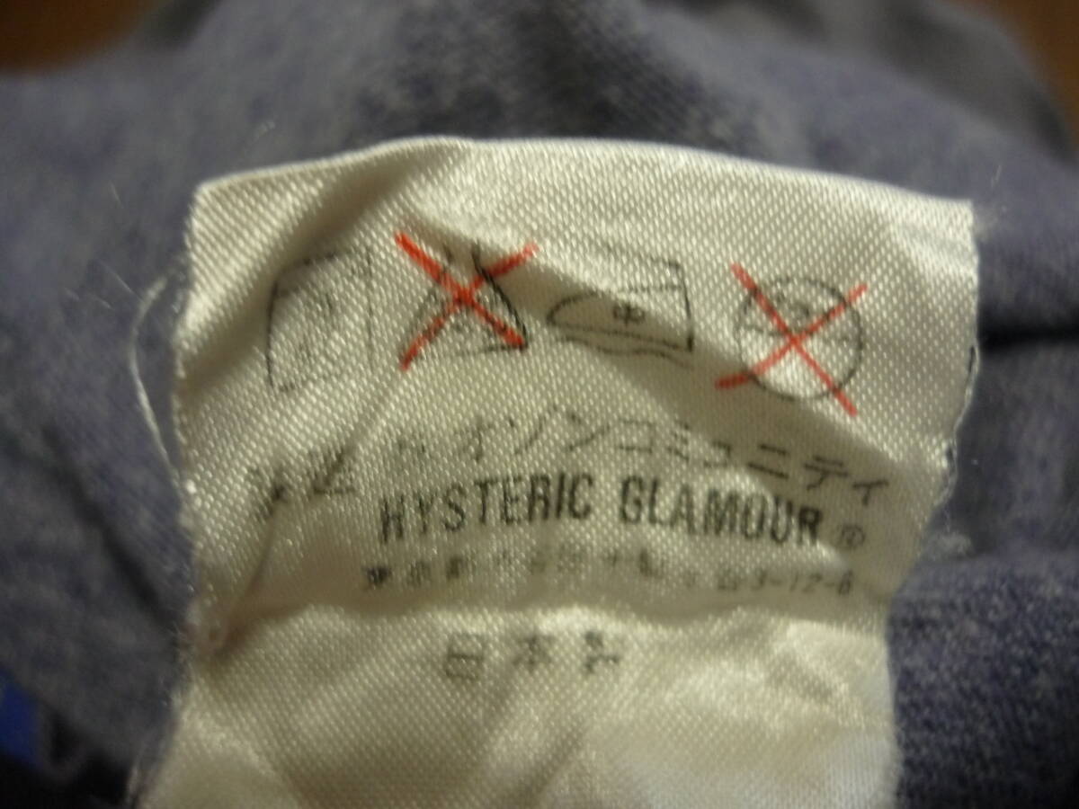 90s HYSTERIC GLAMOUR ヒステリックグラマー 長袖Tシャツ ロンT サイズFの画像5