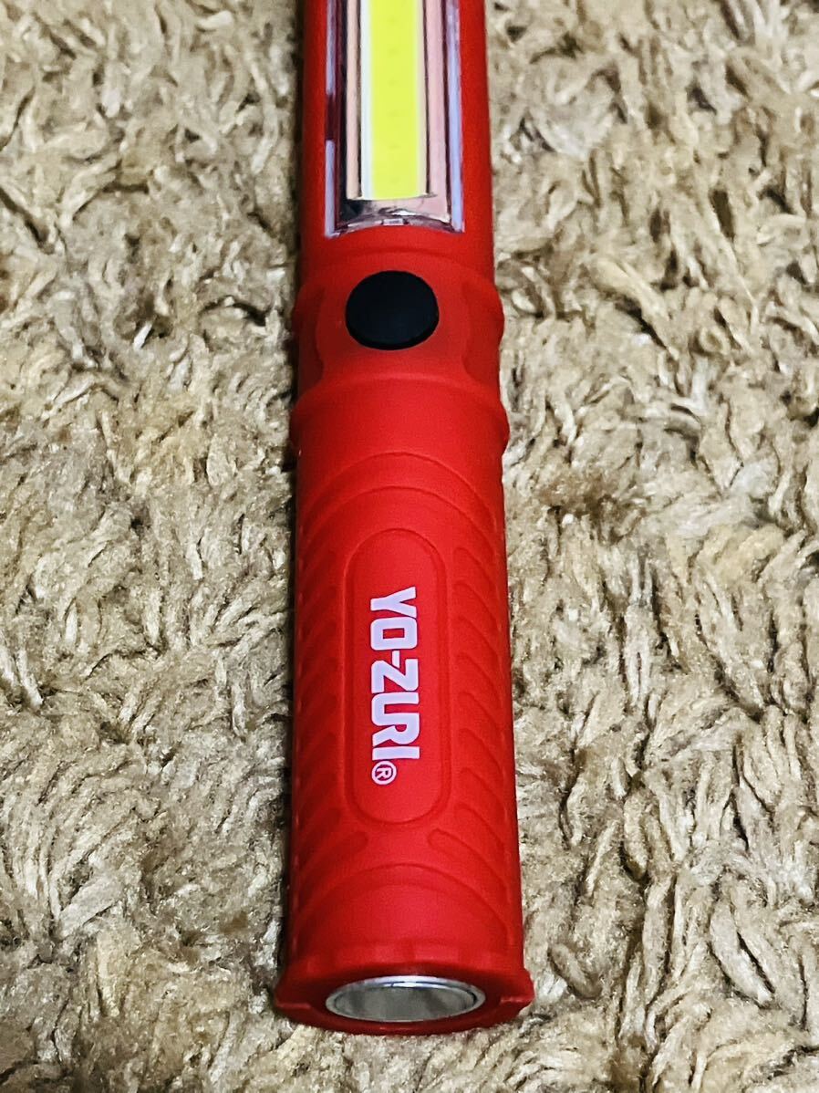 1 非売品 新品 YO-ZURI ヨーズリ マグネット フック付き LEDライト レッド 赤 DUEL デュエル イカメタル エギング ティップラン アウトドアの画像2