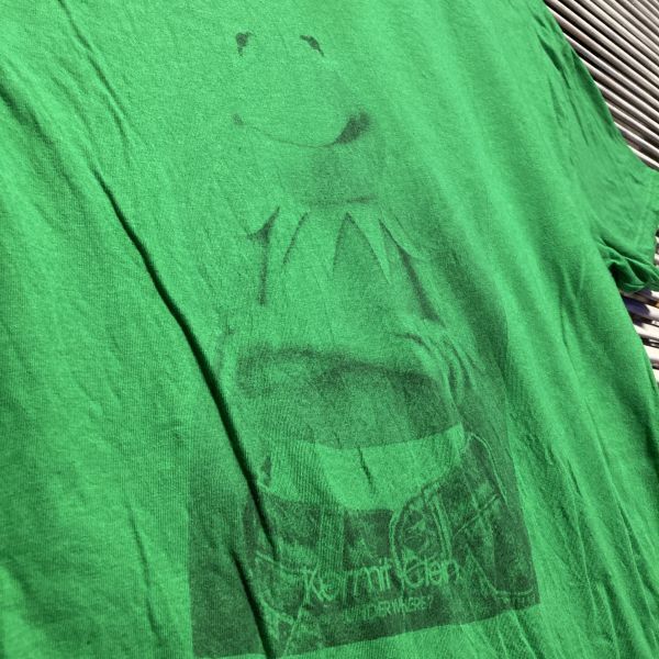 1スタ 最落無し AENO カーミットクライン kermit clein セサミ Tシャツ 緑 90s 00s Y2K VINTAGE ビンテージ 古着 卸 転売の画像3