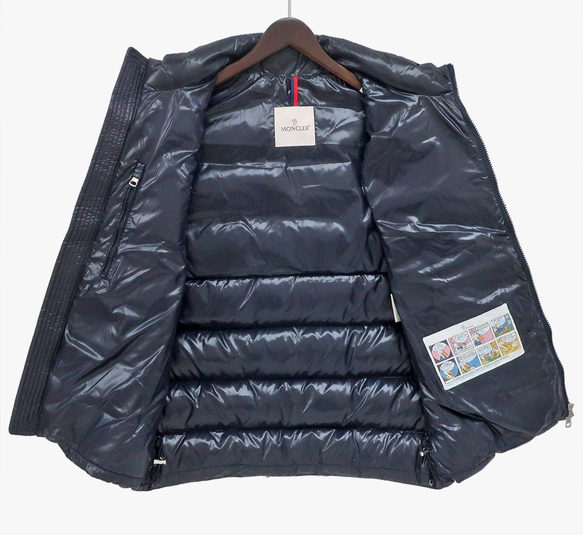 TH29 [送料無料/中古良品] モンクレール MONCLER PARPAILLON GILET ダウンベスト TG3 F20911A58300 C0604 ネイビー_画像4