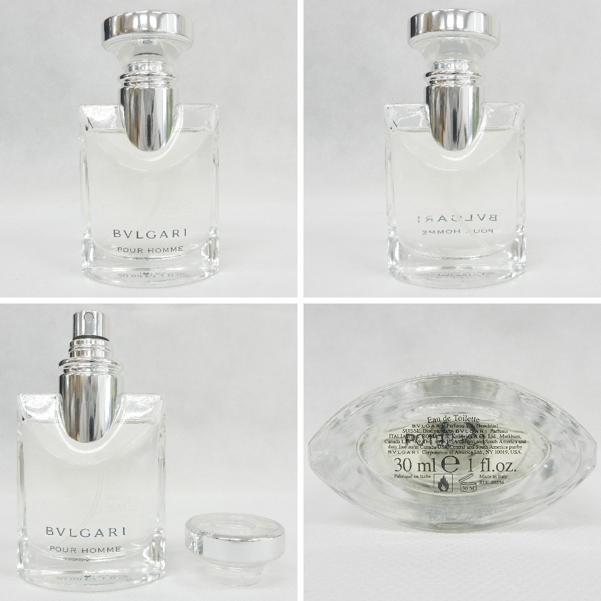 FR50■ [送料無料/良品] ブルガリ BVLGARI プールオム オードトワレ 香水 30ml×1本 100ml×1本 計2本セット ※開封済品の画像2