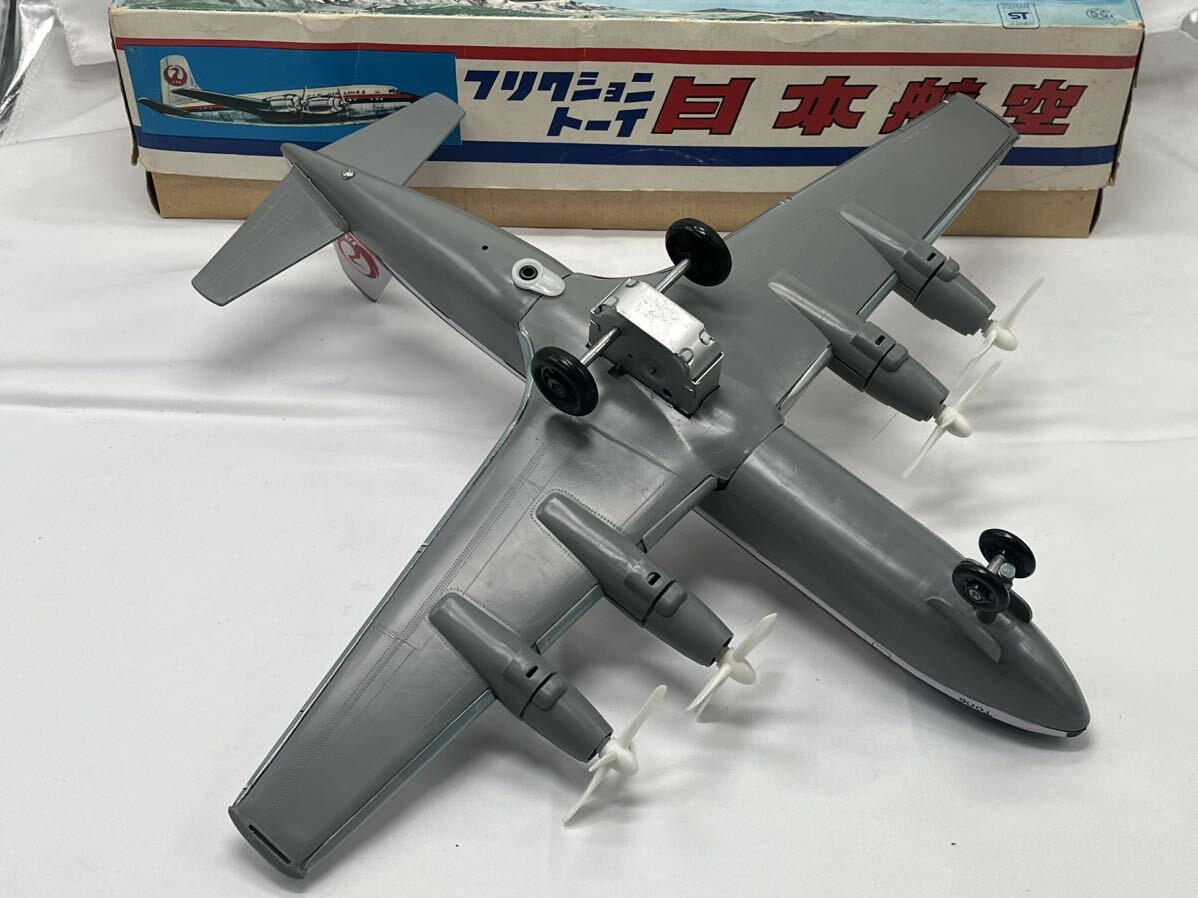 日光玩具工業 当時物ブリキ日本航空 ダグラスDC-7-C 箱付特大両翼42cm1960年代美品レアの画像7