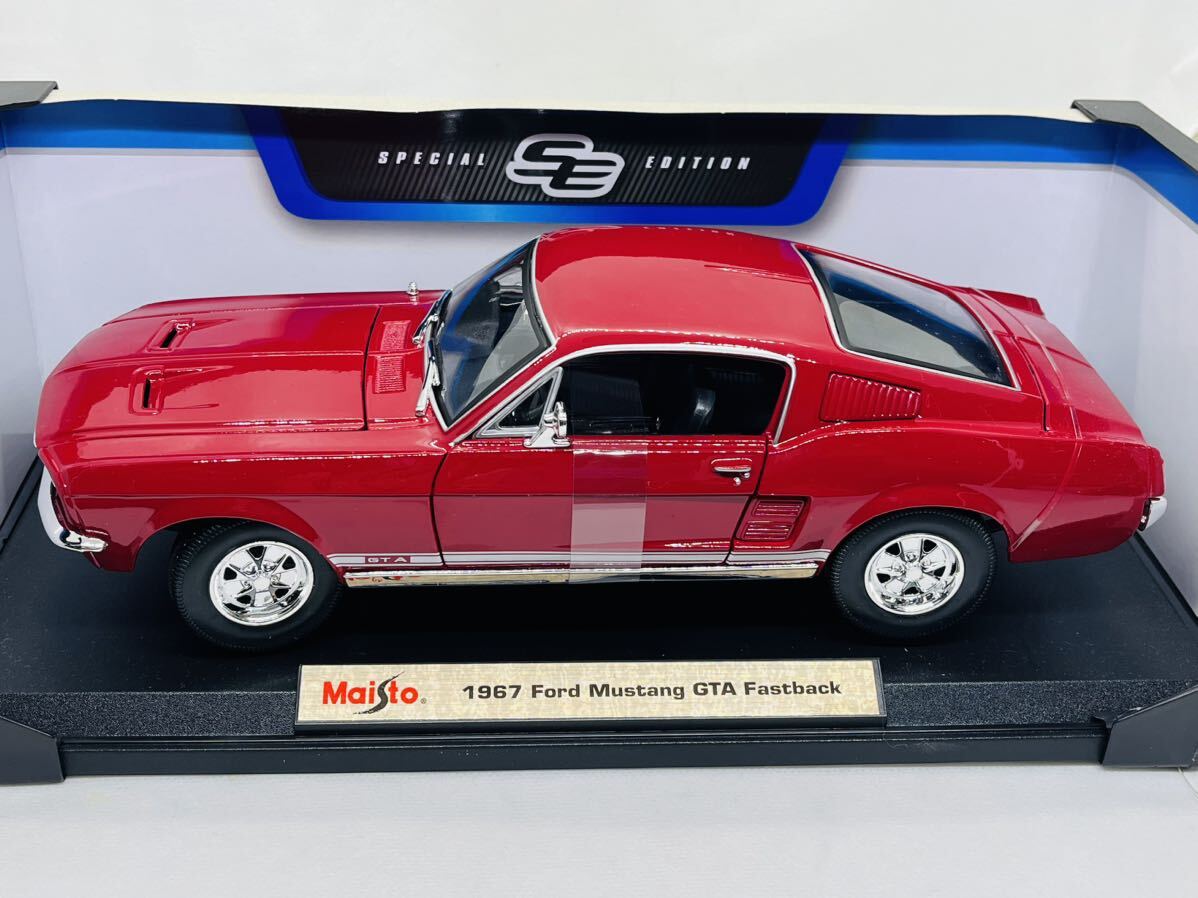 1/18 1967FordMustang GTA Fastback Maisto未使用品大型モデル(オートアート・京商)の画像3