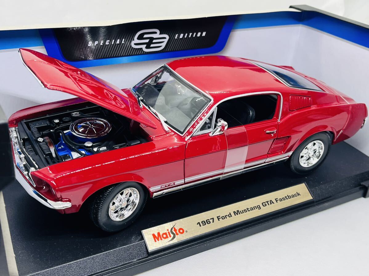 1/18 1967FordMustang GTA Fastback Maisto未使用品大型モデル(オートアート・京商)の画像2