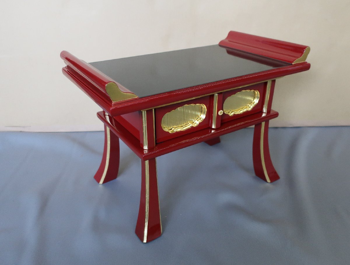 [ склад регулировка товар ] столик для сутры . краска поверхность золотой 16 номер (1 сяку 6 размер ) новый товар не использовался K-456