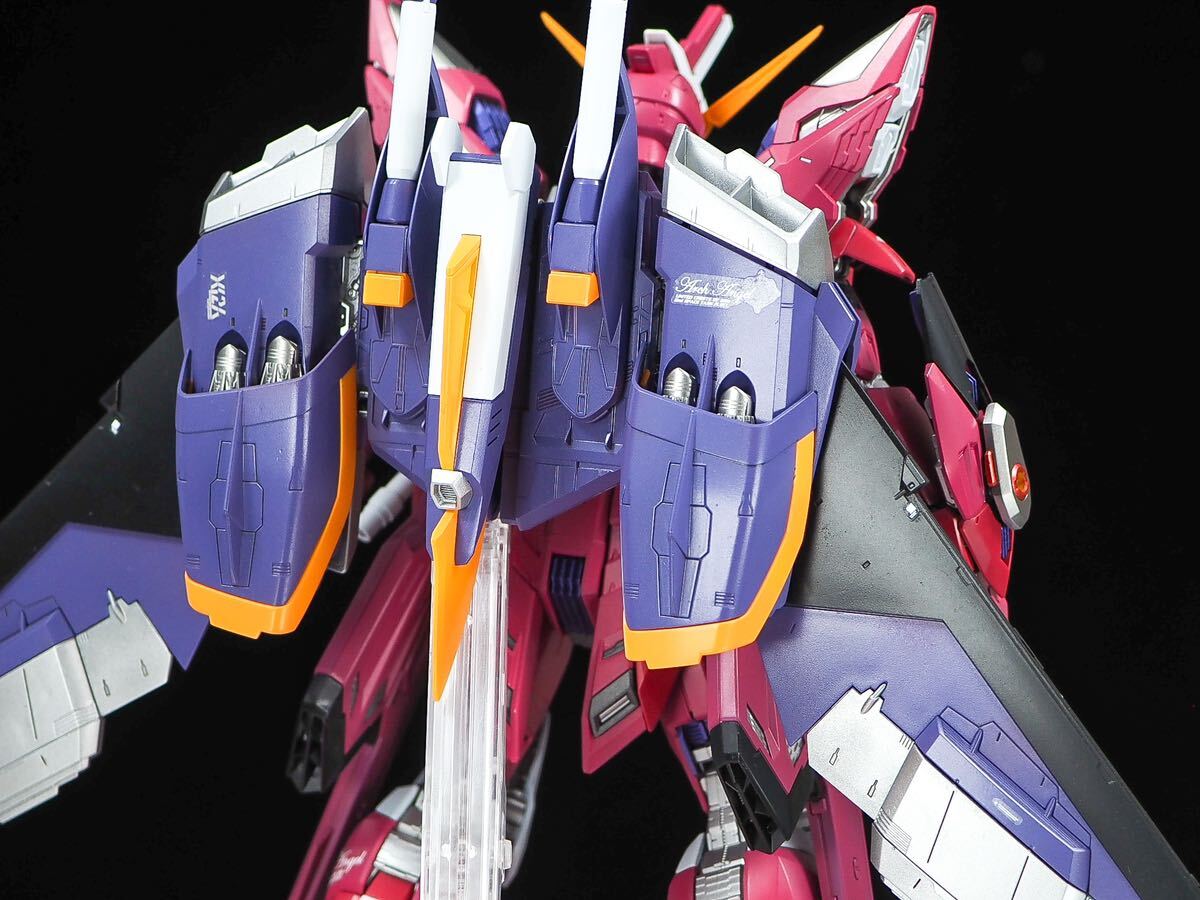 MGEX ストライクフリーダムガンダム　mg インフィニットジャスティス　hgce ガンプラ　全塗装　完成品　1円スタート　一円スタート　_画像4