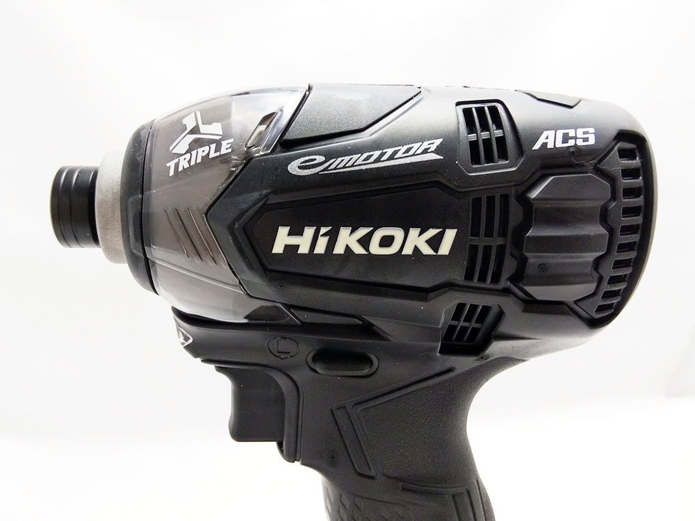 B24-761 HiKOKI ハイコーキ WH18DDL2 コードレスインパクトドライバ 黒 ブラック 18V ケース/充電器/バッテリ×2付 ※おまけビット等付の画像3