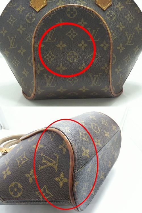 B24-832 LOUIS VUITTON ルイ・ヴィトン M51127 エリプス PM モノグラム ハンドバッグ レディース 中古 保存袋付き_画像9