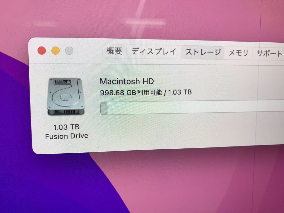 Apple iMac A2116 ，OS起動OK，i5-3GHz 6コア/8GB/1TB，本体のみ (Sランク)の画像3