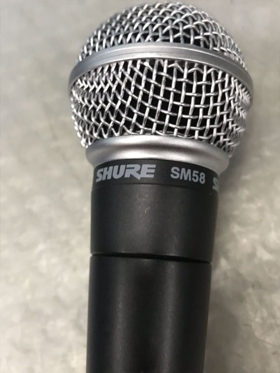 SHURE SM58 シュアー ダイナミックマイク 本体のみ （60s）の画像3