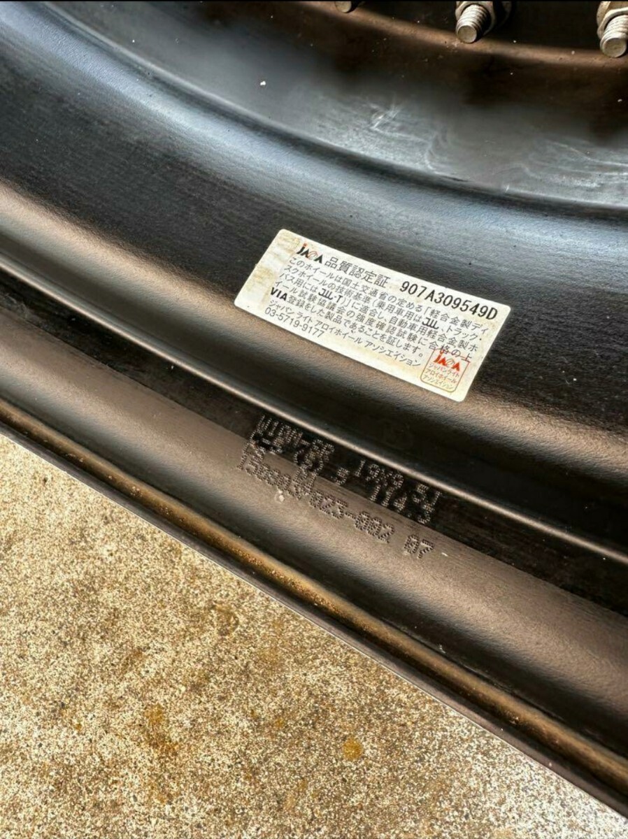WORK ジスタンス W10M タイヤ ホイール付き 4本 深リム 段リム ステップリム カスタム サイズの画像6