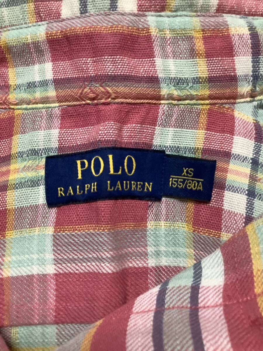 POLO RALPHLAUREN ラルフローレン　チェック柄　ネルシャツ　長袖シャツ　セレクト　メンズ　古着　カジュアル_画像3