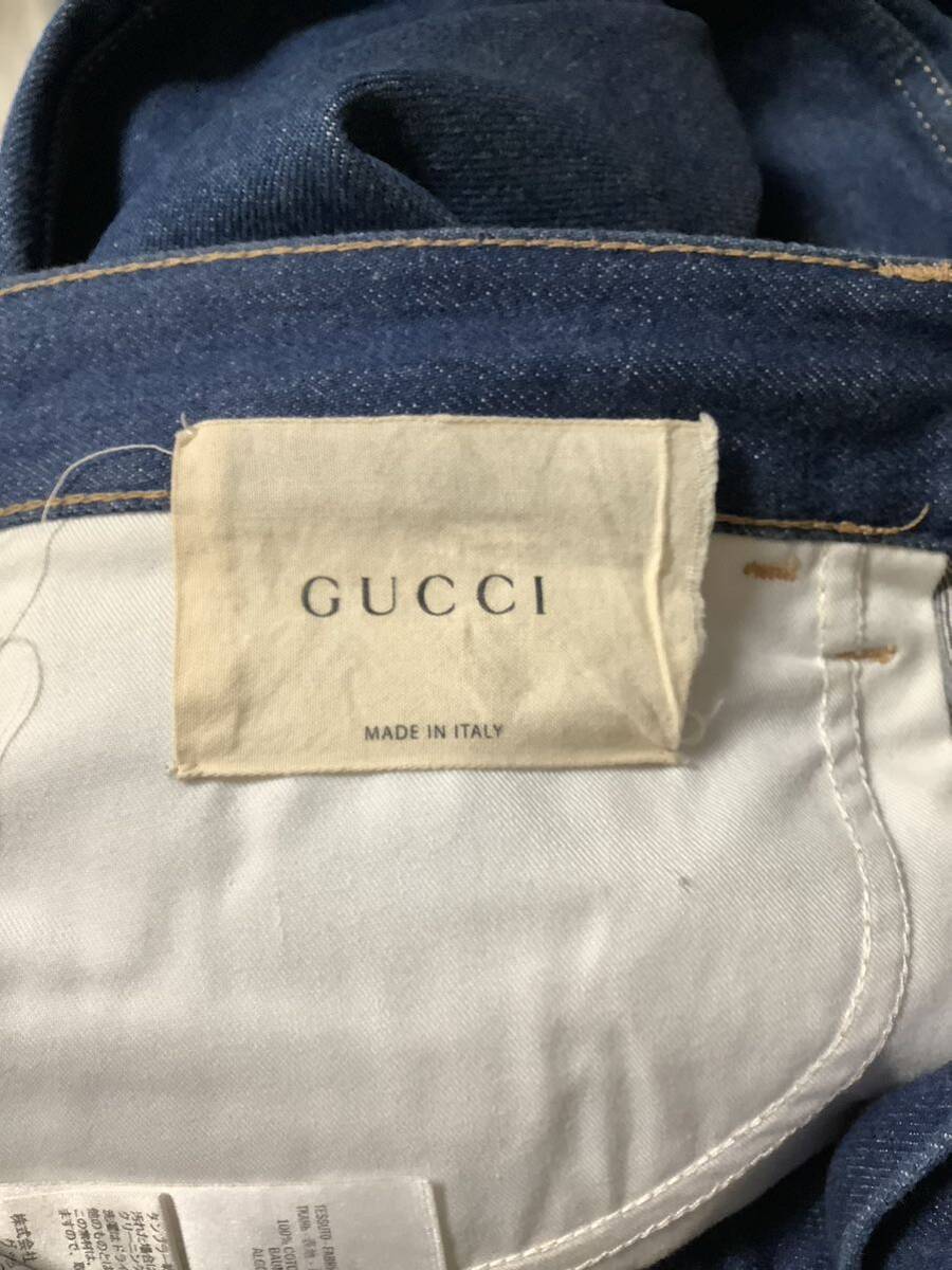 GUCCI グッチ　LOT.66 デニムパンツ ジーンズ ストレート　セレクト　ハイブランド　メンズ　古着　_画像4