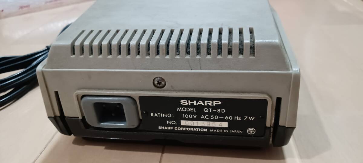 SHARP 懐古電卓 QT-8D（昭和レトロ 1969年頃）の画像3