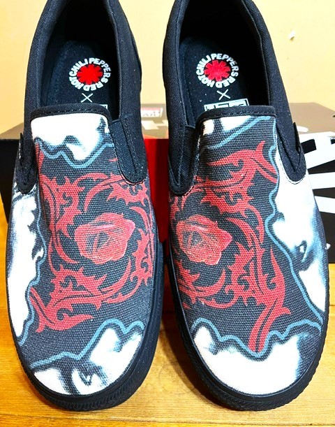 * ultra rare!!* new goods unused dead stock *RED HOT CHILI PEPPERSre Chile ×VISION slip-on shoes *BLOOD SUGAR SEX MAGIC*27.0