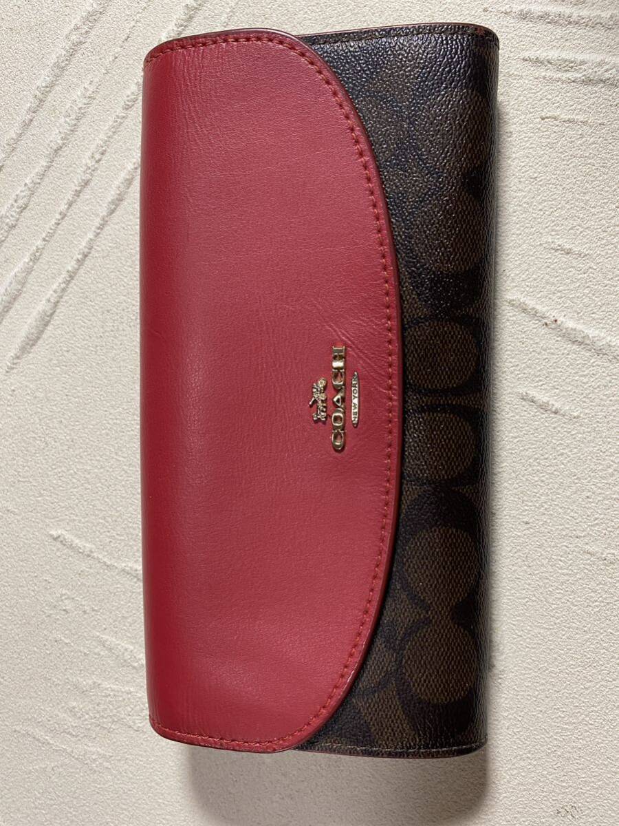 COACH コーチ 長財布エンベロープ シグネチャー 長財布 訳あり COACH コーチ 長財布エンベロープ シグネチャー 長財布 訳あり