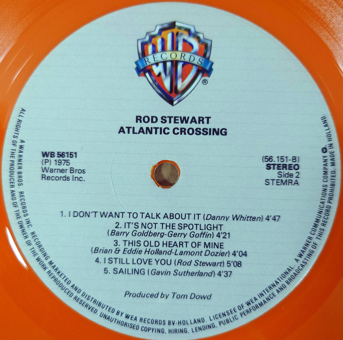 Orange LP Rod Stewart / Atlantic Crossing ロッド スチュワートフェイセス　Faces Booker T. & the M.G.'s_画像7