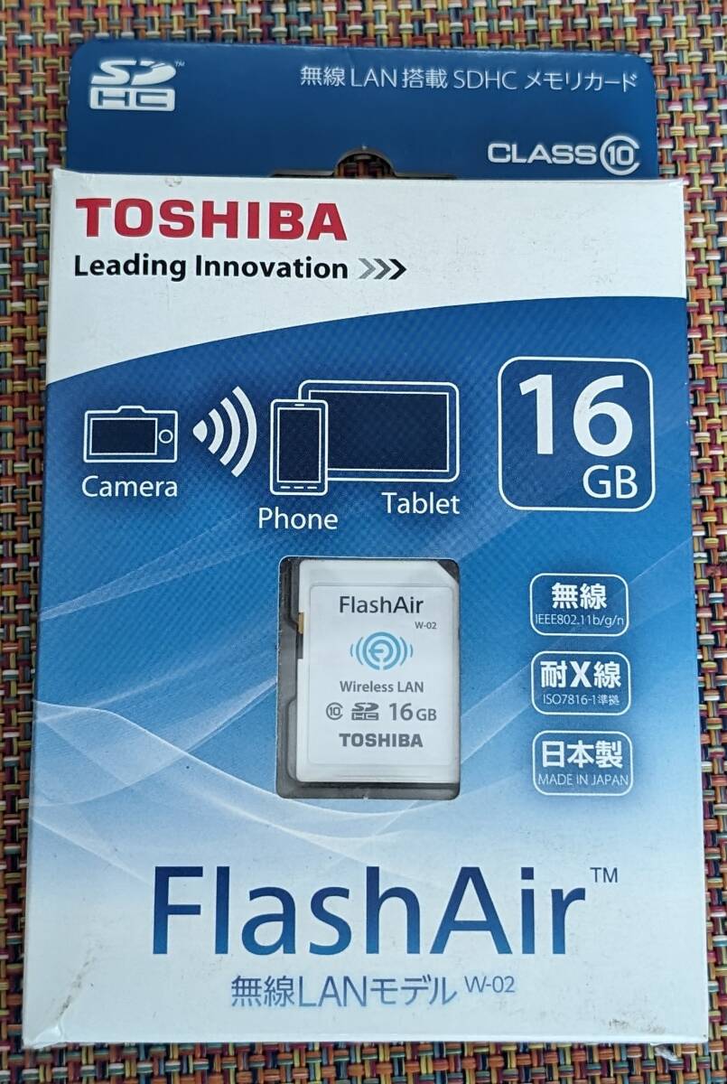 ☆★新品未使用 TOSHIBA FlashAir 無線LAN搭載SDHC メモリカード SD-WC016G★☆