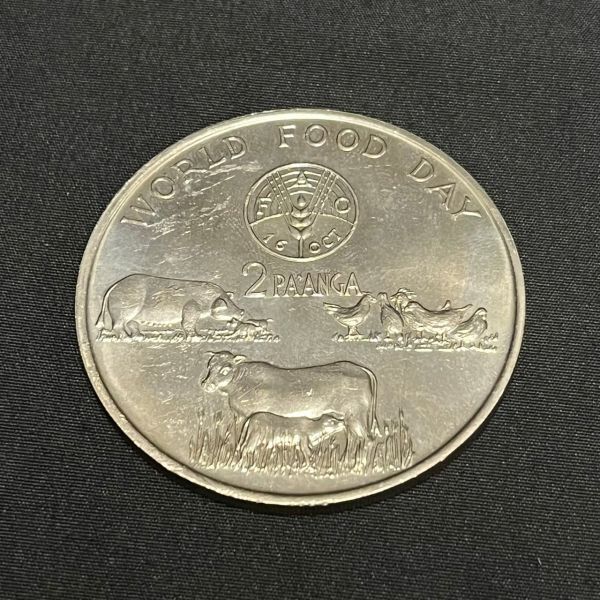 CDK215H トンガ王国 FAO 2PAANGA PAANGA コイン TONGA 1981_画像4
