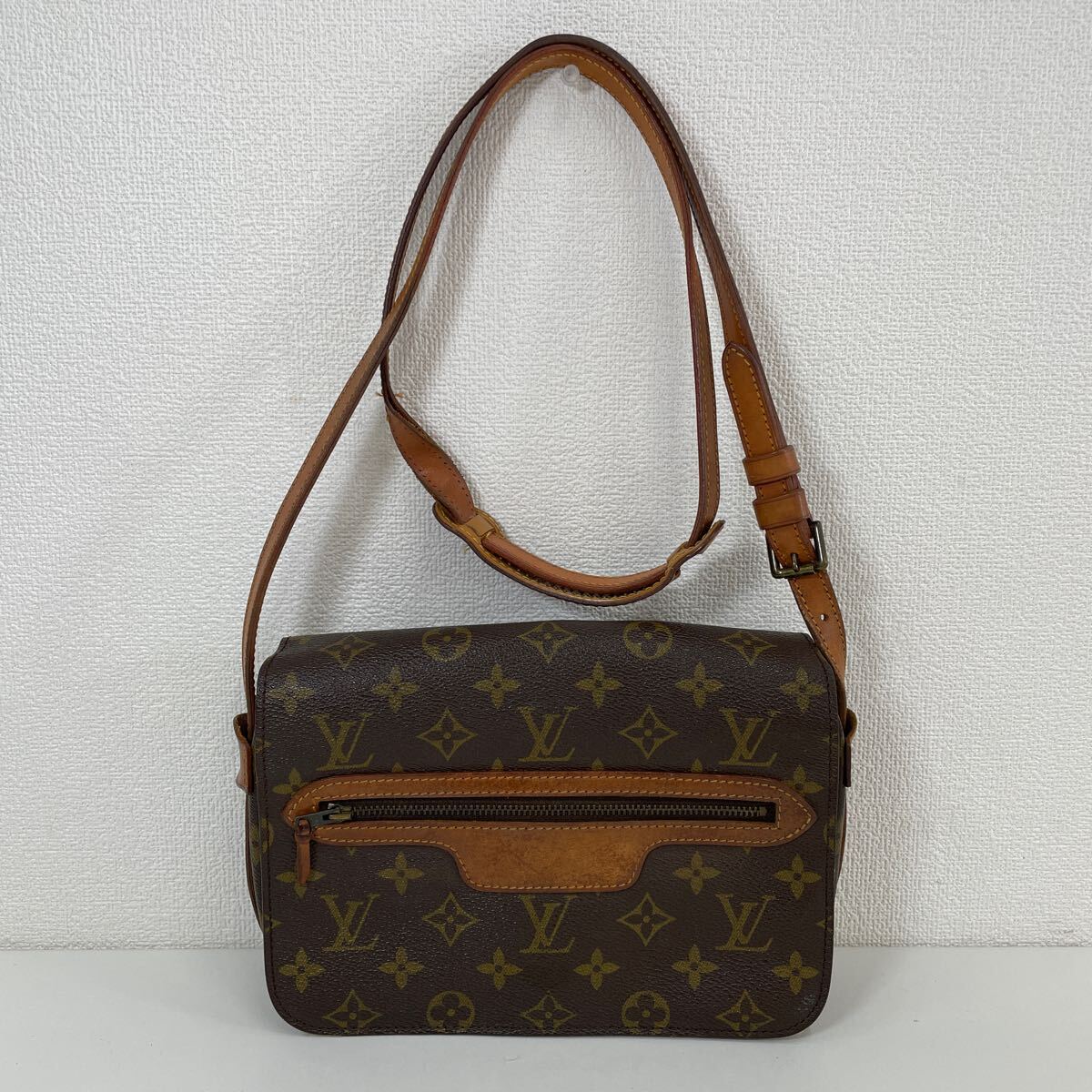 Z◎ LOUIS VUITTON ルイヴィトン ショルダーバッグ サンジェルマン24 M51210 モノグラム ブラウン 破れ ほつれ 汚れ有り_画像1