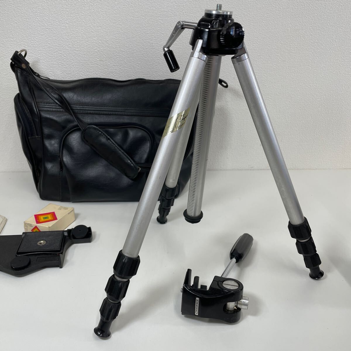 Z◎ FUJICA フジカ Single-8 P105 8mm カメラ FLASH POLATRONIC POLAROID ポラロイド フラッシュ CHERRY チェリー DASH 3H-G 3段三脚の画像9