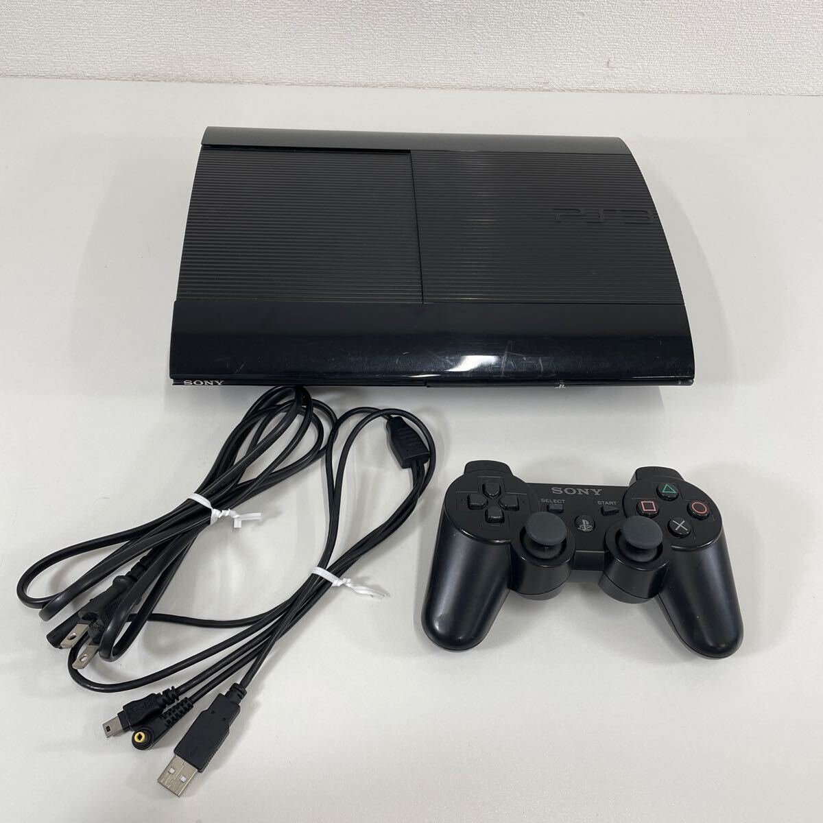 Z◎ SONY ソニー PlayStation 3 PS3プレステ3 CECH-4200B 250GB チャコールブラック キズ汚れ有り 初期化済み_画像1