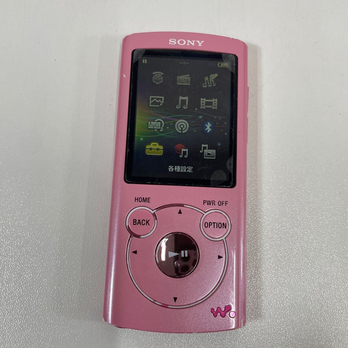 Z◎ SONY ソニー WALKMAN ウォークマン NW-S764 8GB ピンク スピーカー付 RDP-NWT17 Sシリーズ 初期化済み キズ汚れ有り_画像3