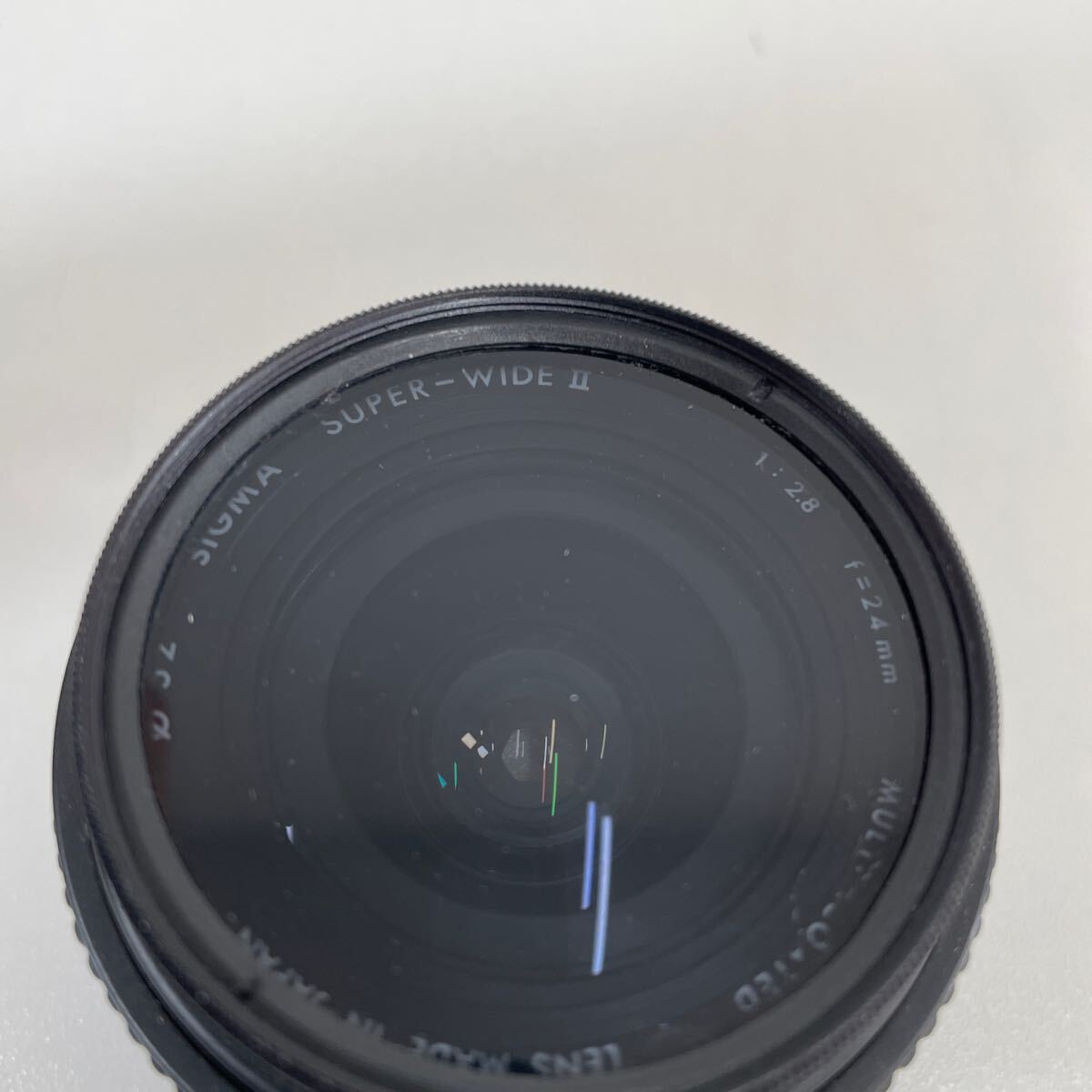 G* SIGMA Sigma AF SUPER-WIDE II f=24mm 1:2.8 ND2 52mm lens cover none scratch dirt equipped 