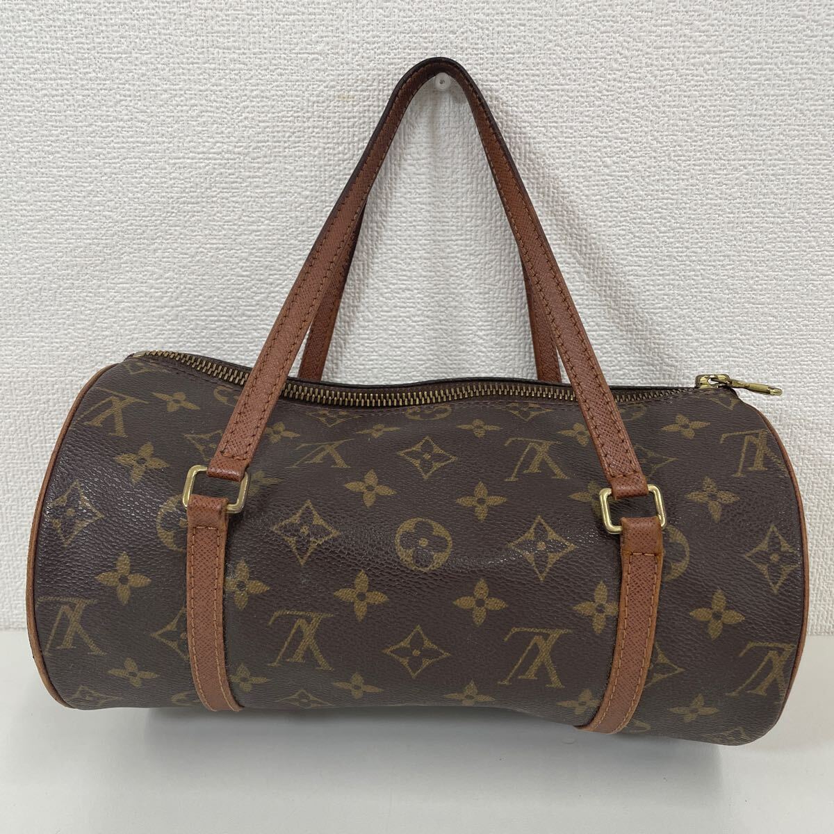 G◎ LOUIS VUITTON ルイヴィトン ハンドバッグ パピヨン26 M51386 モノグラム ブラウン キズ汚れ有りの画像1