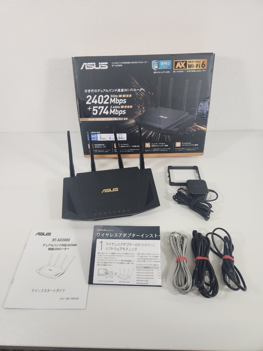 Z☆ ASUS RT-AX3000V2 デュアルバンド 無線LANルーター 通電確認済の画像1