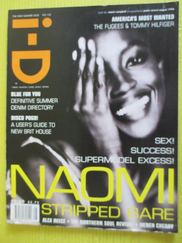 洋雑誌) i-D magazine No.155 August 1996 Naomi Campbell Terry Richardson fashion mode culture designの画像1