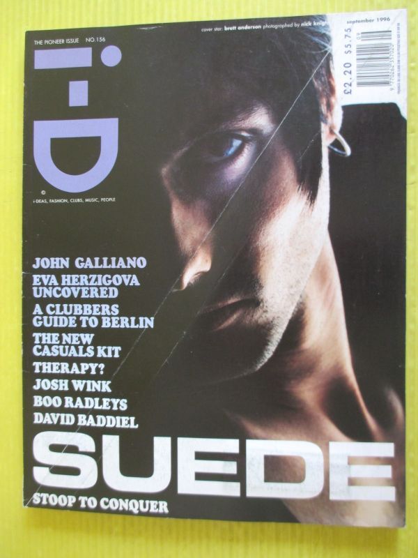 洋雑誌) i-D magazine No.156 September 1996 Brett Anderson SUEDE Nick Knight John Galliano fashion mode culture designの画像1