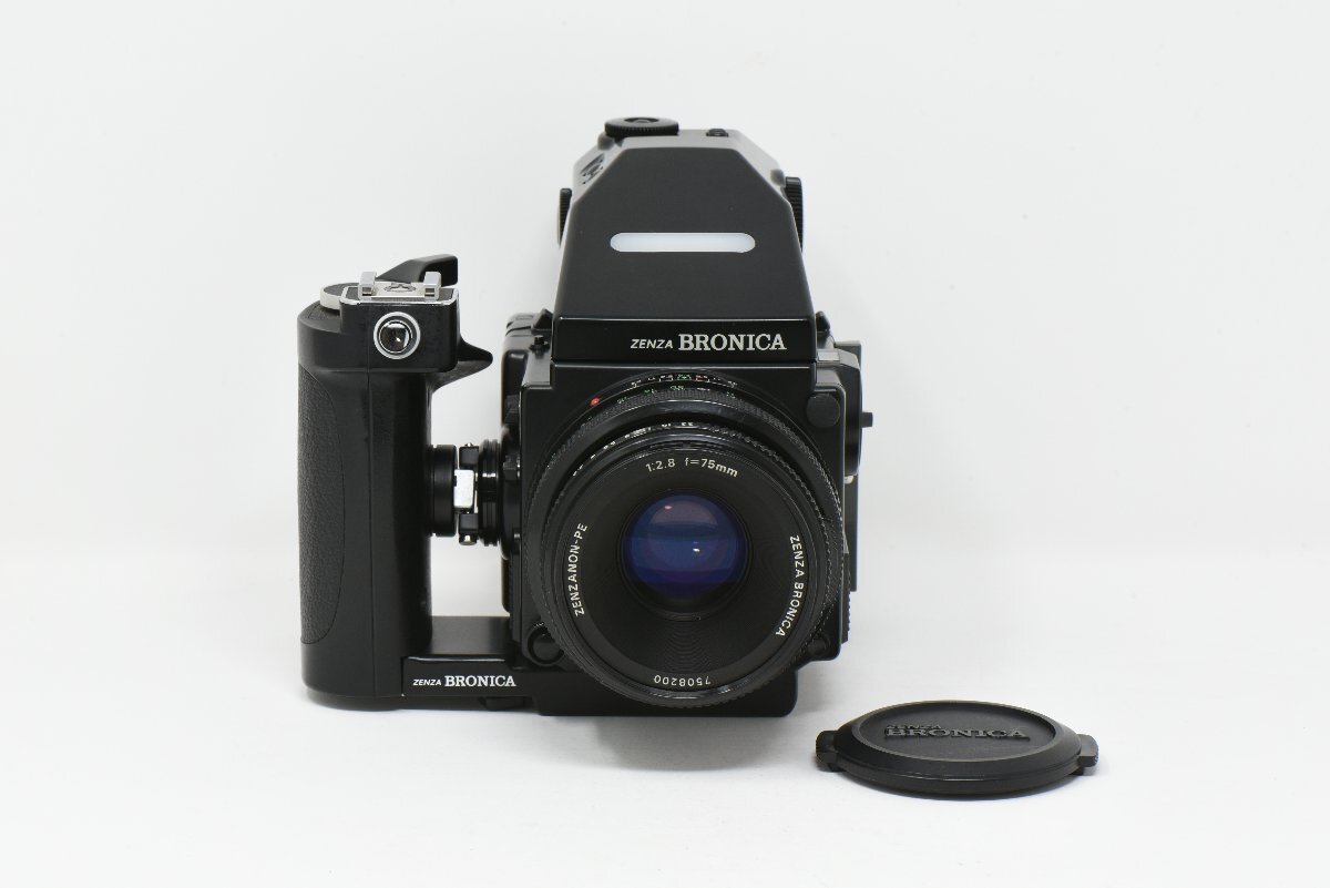 BRONICA ETRSi AE III 本体 / ZENZANON-PE 75mm f2.8 標準レンズ付き ※通電確認済み、現状渡し。の画像1