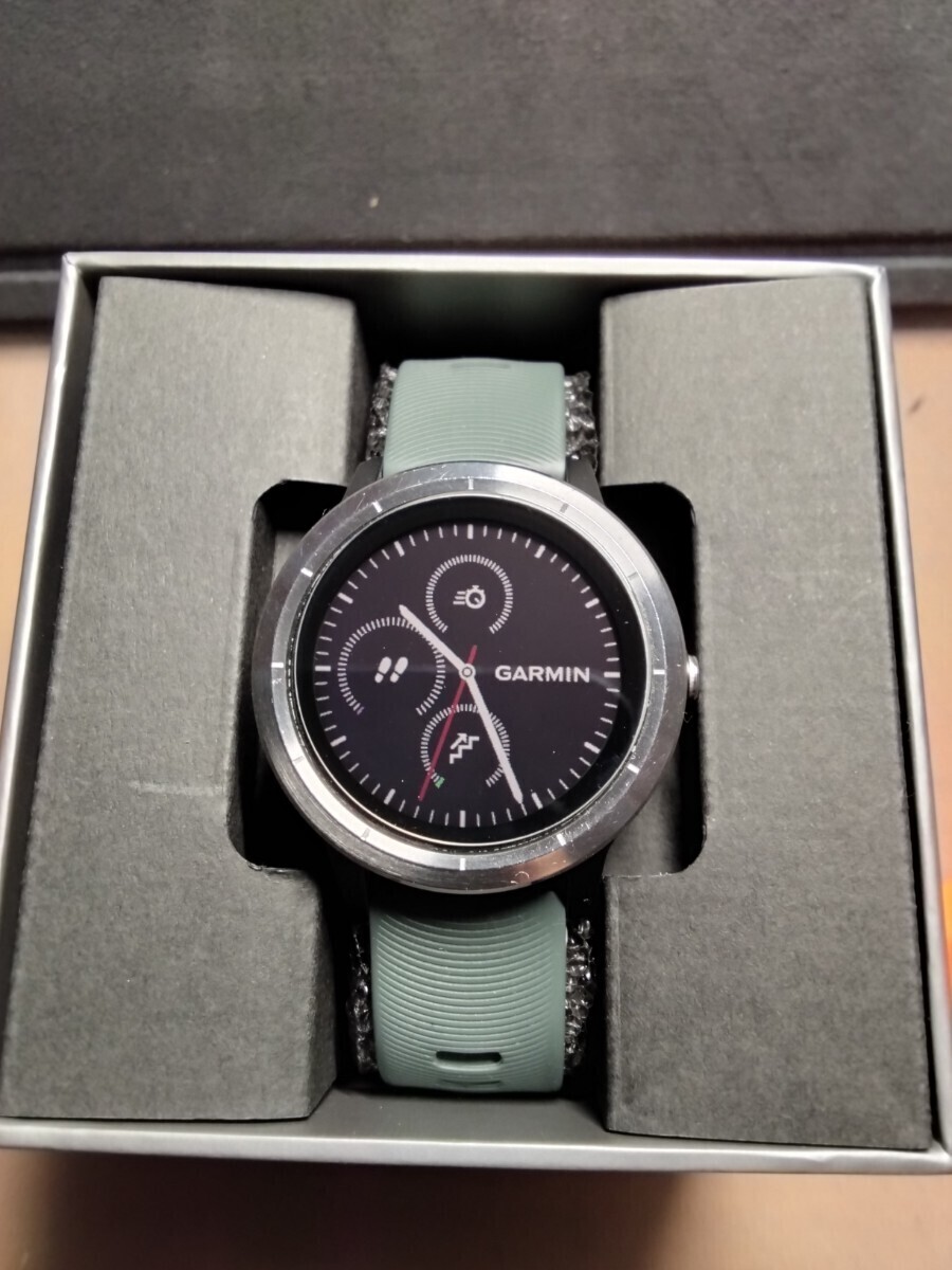  Garmin smart watch GARMIN Vivoactive3 wristwatch sport watch black stainless steel Manufacturers regular goods 