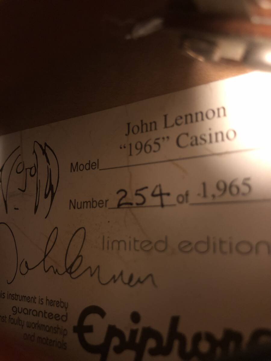 Epiphone John Lennon ”1965” Casino【訳あり】の画像3