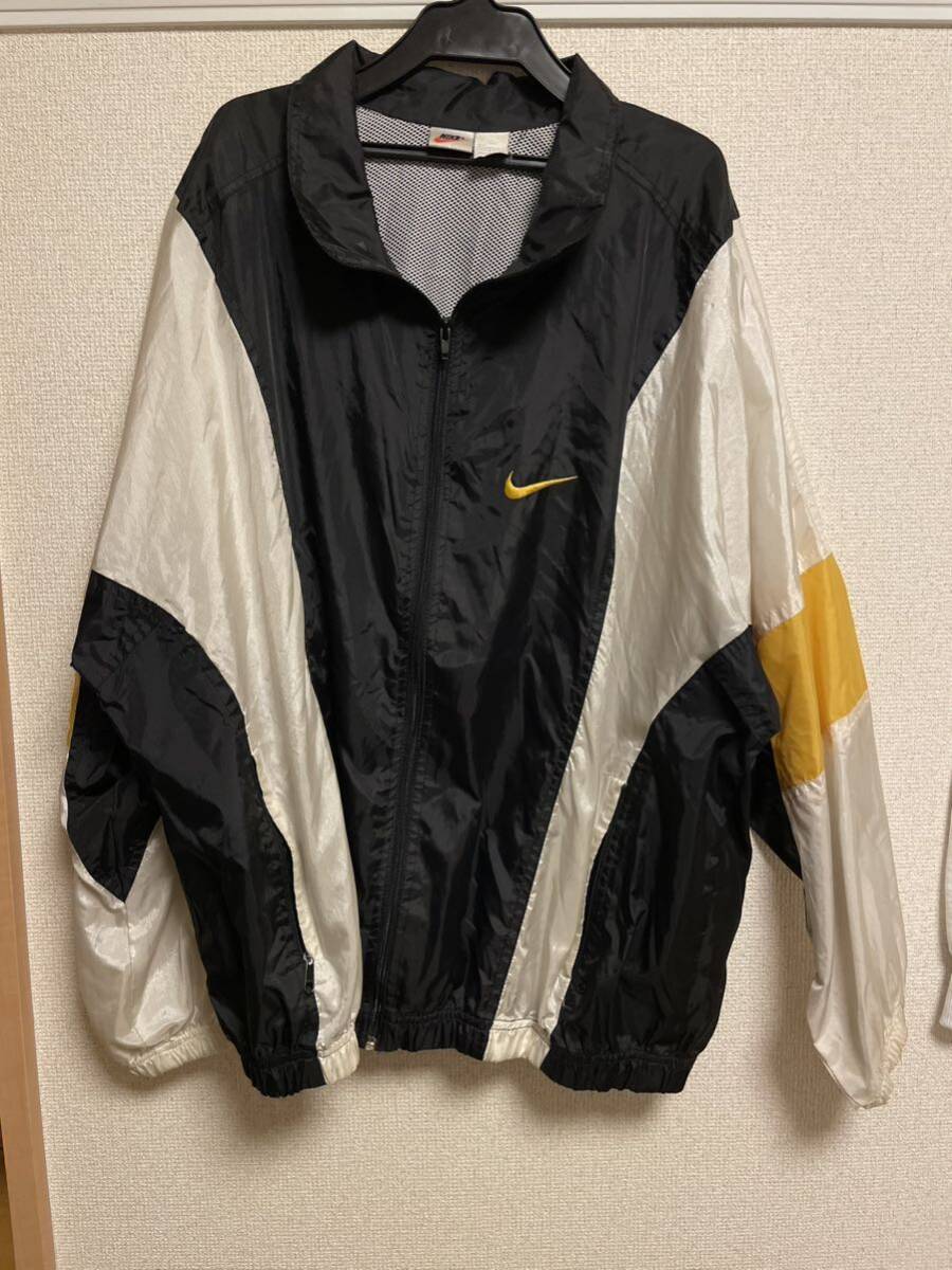 90s NIKE ナイキ／ナイロンジャケット 銀タグ ヴィンテージの画像1