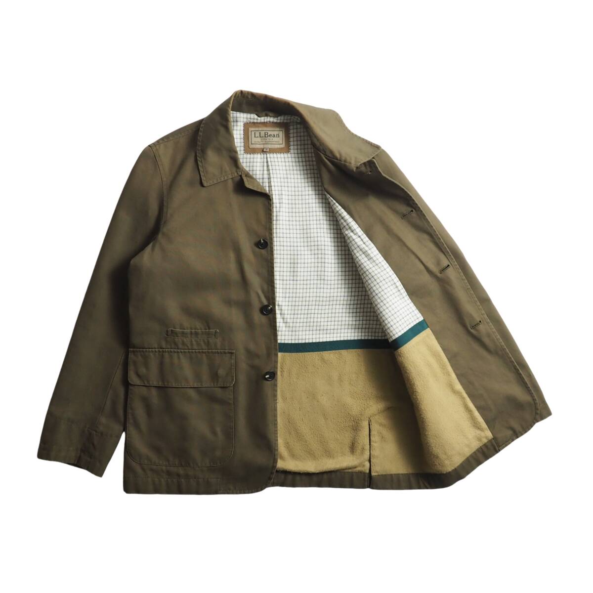最安値に挑戦! エルエルビーン L.L.Bean カバーオール スプリングコート カーキ色 美品 メンズ 男性用