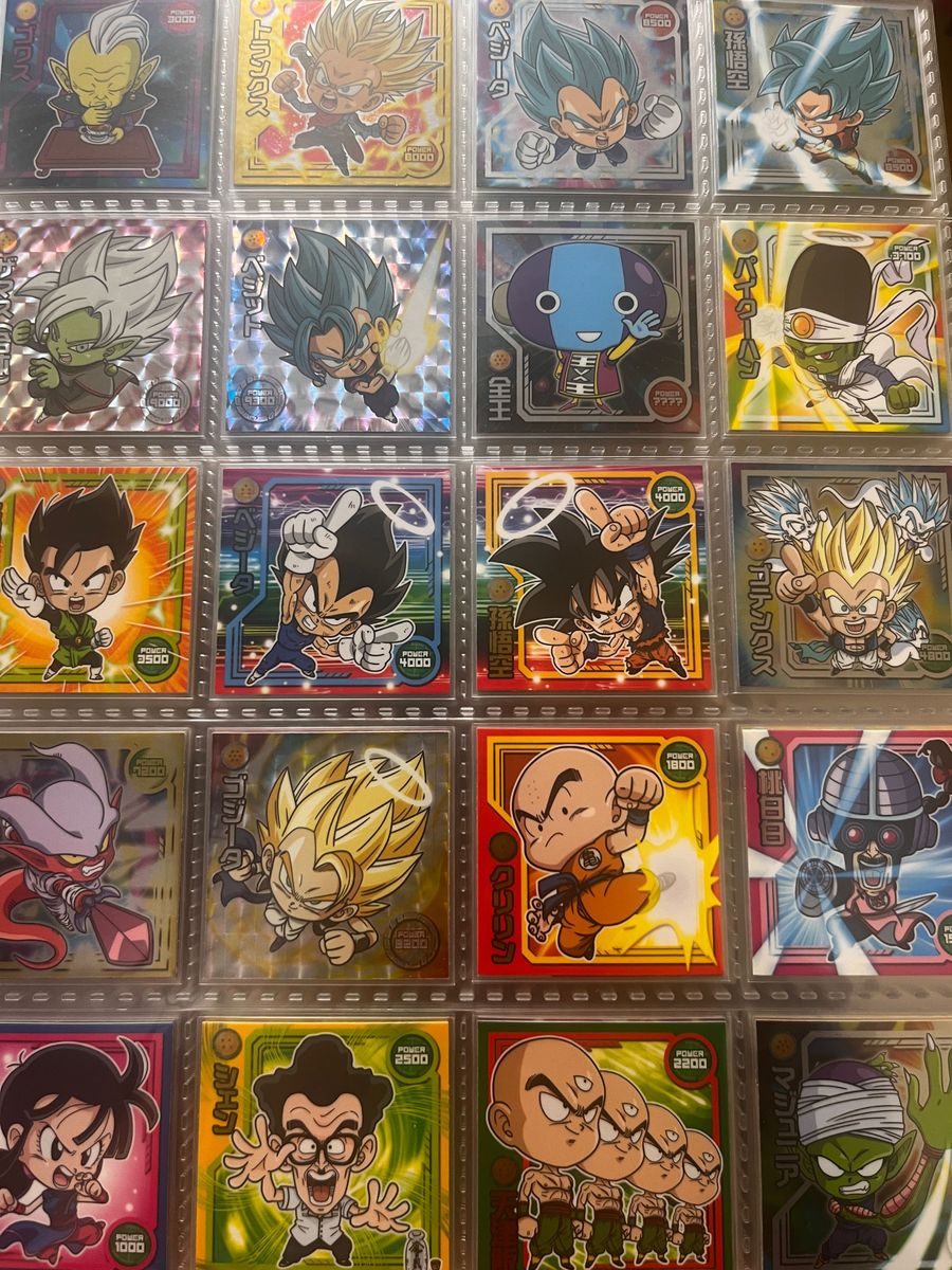 コレクター引退品　ドラゴンボール超戦士シールスナックコンプ　ドラゴンボール超戦士シールウエハースw1〜超7  全29タイトルコンプ