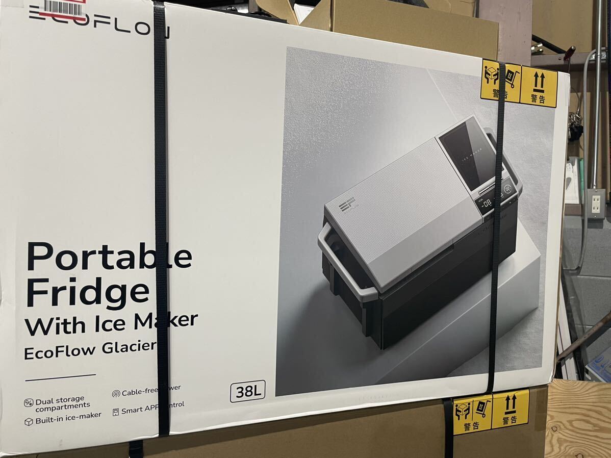 エコフロー EcoFlow GLACIER Portable Fridge With Ice Maker 38L/バッテリー/シガーソケット用ケーブル 3点セット_画像1