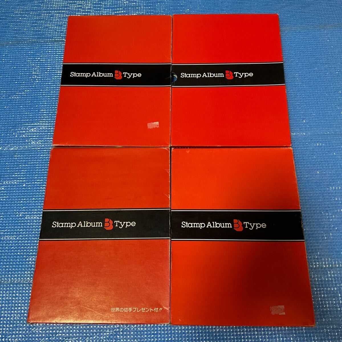 テージー SB-30Stamp Album B Type 切手帳 ストックブック 切手収納用ファイル  赤4冊 まとめ売り 外箱付きの画像8