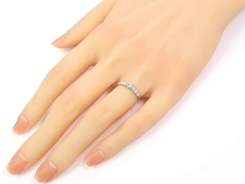 SEIKO JEWELRY セイコージュエリー Pt900 ダイヤモンド0.50ct リング プラチナ_画像9