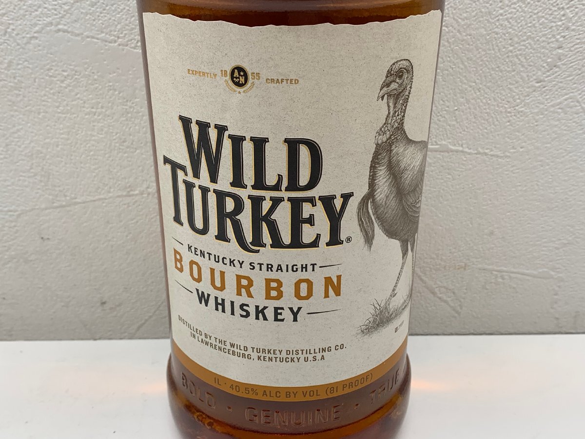 【未開栓】WILD TURKEY ワイルドターキー バーボン スタンダード 40.5度 1000ml  古酒の画像3