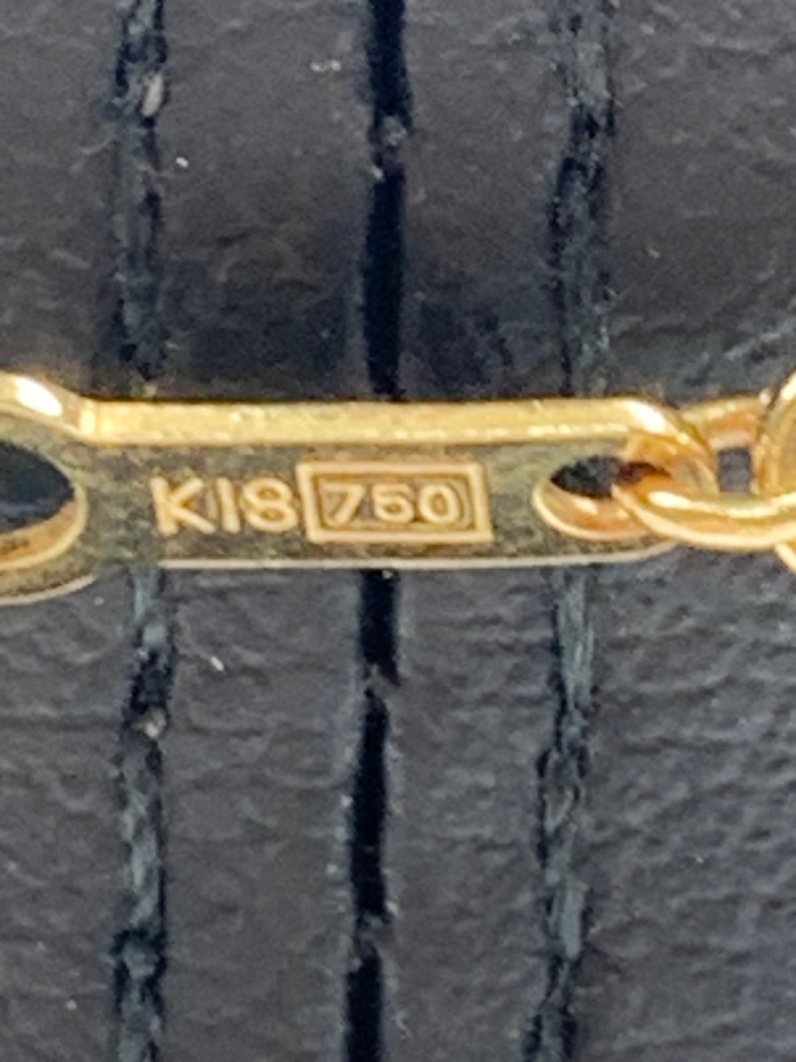 6連ケシパール ネックレス 真珠 総重量約33.34ｇ 留め具K18 750 刻印あり ケース付き 三越 特選パールの画像7