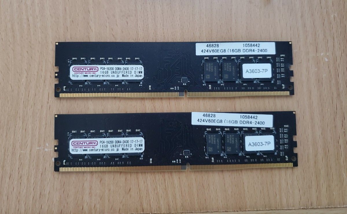 CENTURY メモリ DDR4 2400 32GB (16GB×2) 動作確認済  RAM