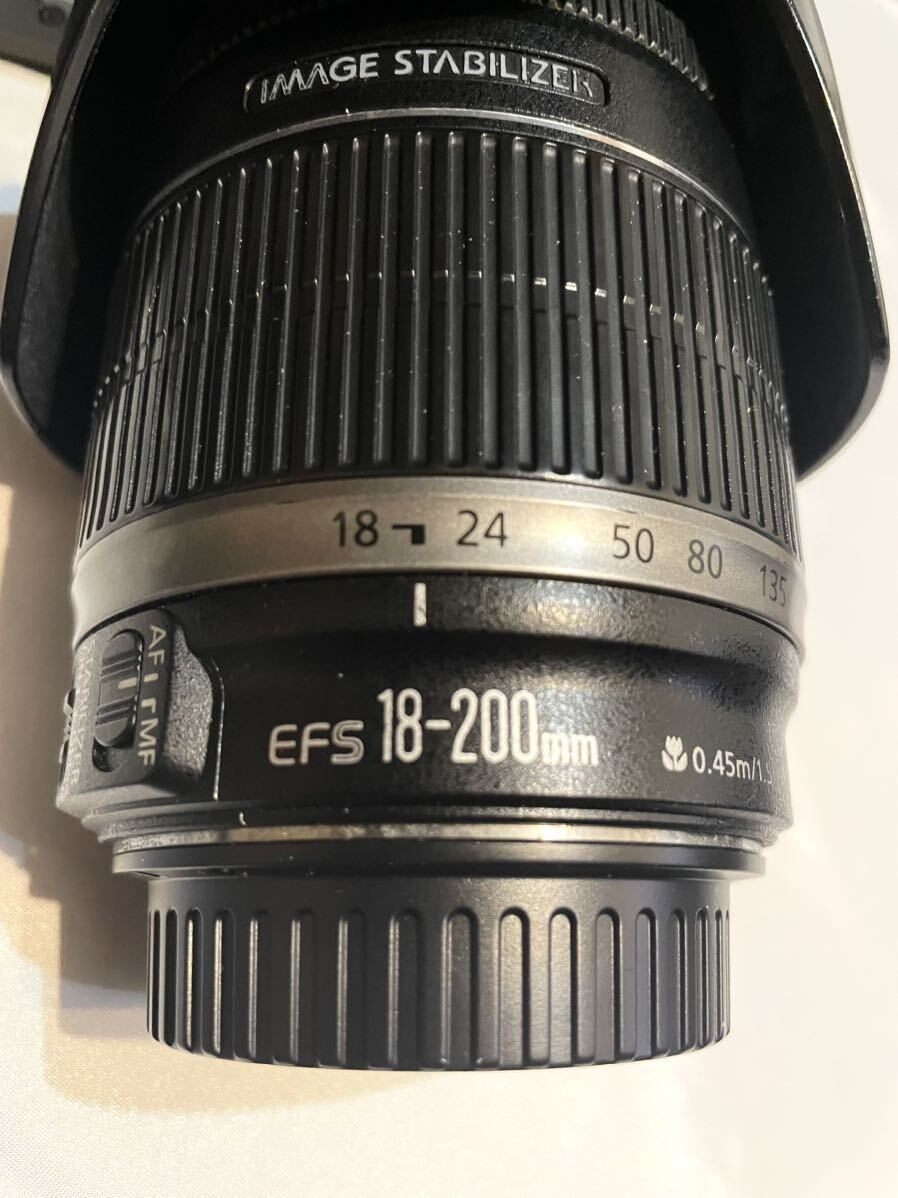 【シャッター数 46451】Canon デジタルー眼レフカメラ EOS 7D レンズキット EF-S18-200mm IS【ケース＆ベルト付き】動作確認済みの画像2